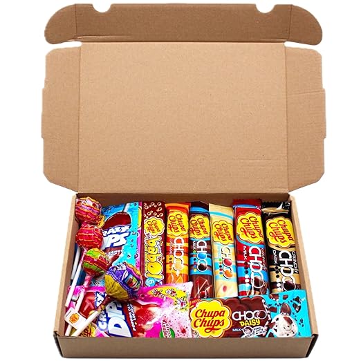 Chupa Chups Box ® - Süßigkeiten mit Lutscher, Lollipops | Schokoriegel 'NEU'