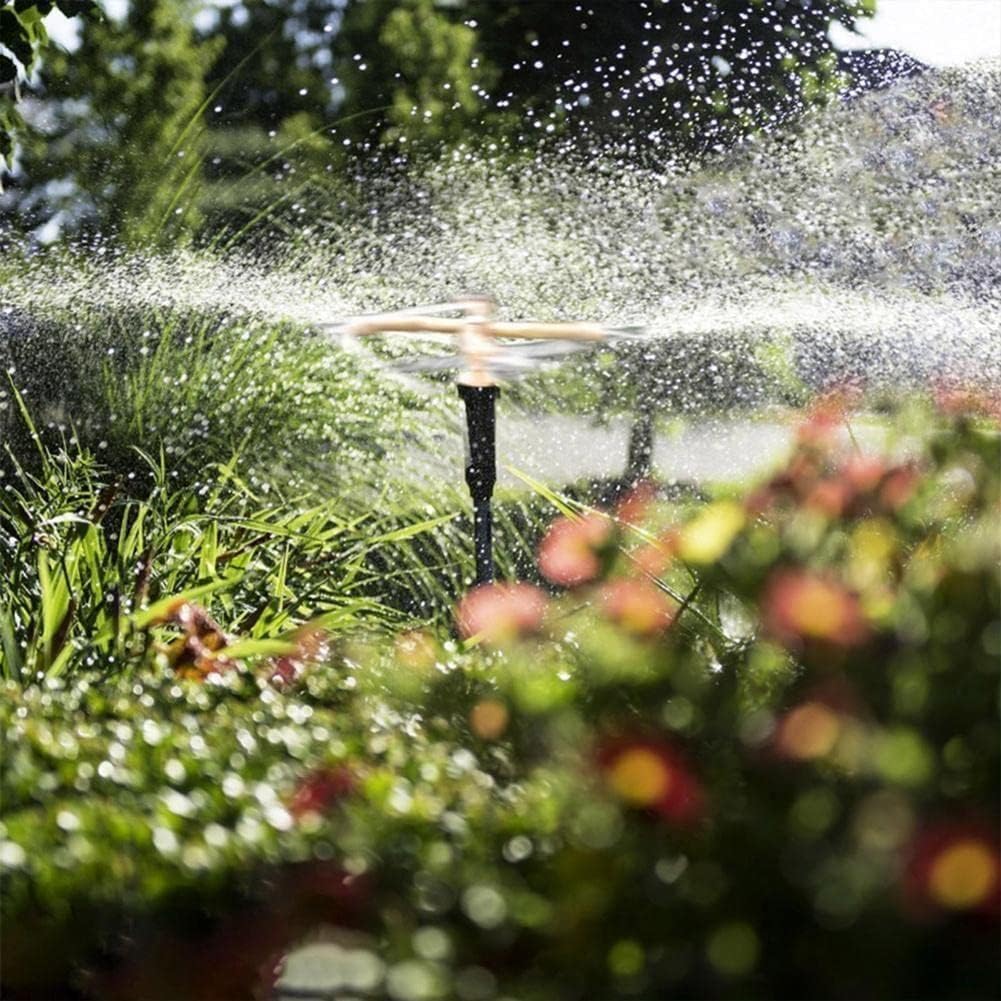 360° Rotierender Rasensprenger | Automatische Gartenbewässerung mit Messingdüsen