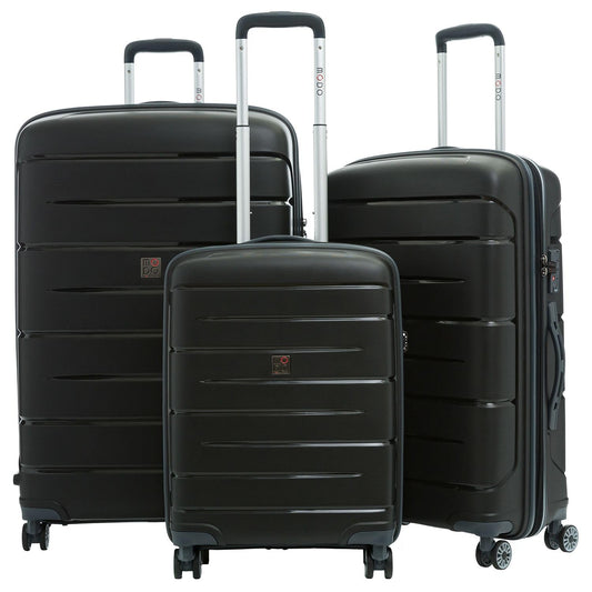 MODO BY RONCATO 'Starlight 2.0' Hartschalen Reisekoffer-Set (3-teilig): TSA Schloss, Schwarz