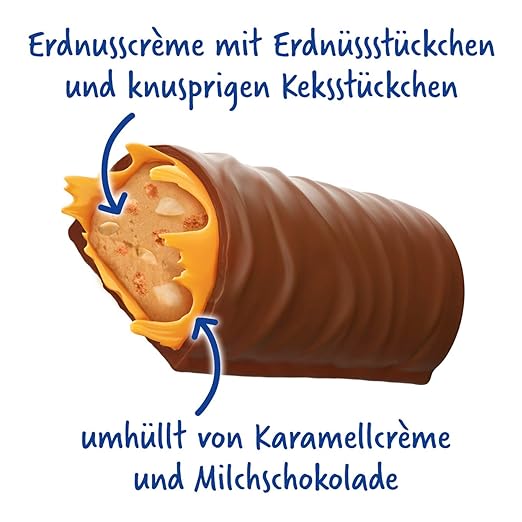 WUNDERBAR Erdnuss-Karamell-Riegel | Einzelverpackt (24 x 49g) 4