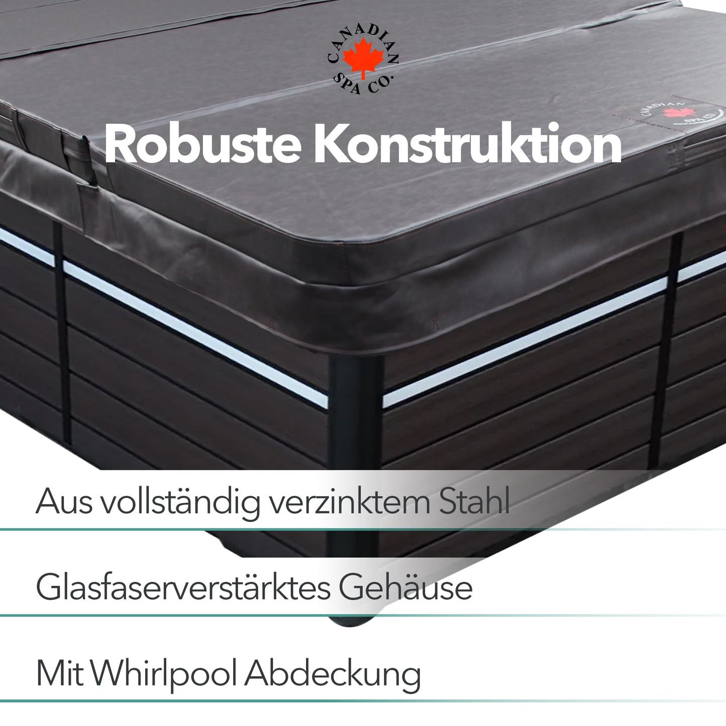 CANADIAN SPA CO. 2025 St. Lawrence Swim Spa (4m) Outdoor Whirlpool für 5 Personen: LED, Musiksystem