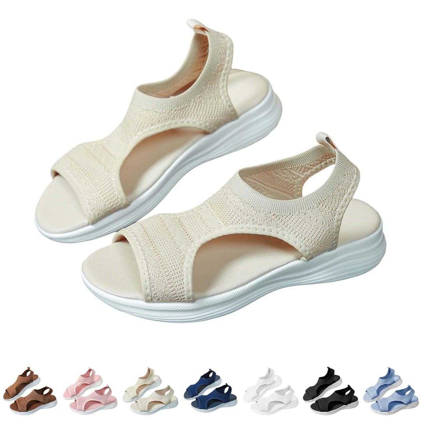 Waschbare Slingback Orthopädische Netz-Sandalen für Damen | Sommerschuhe