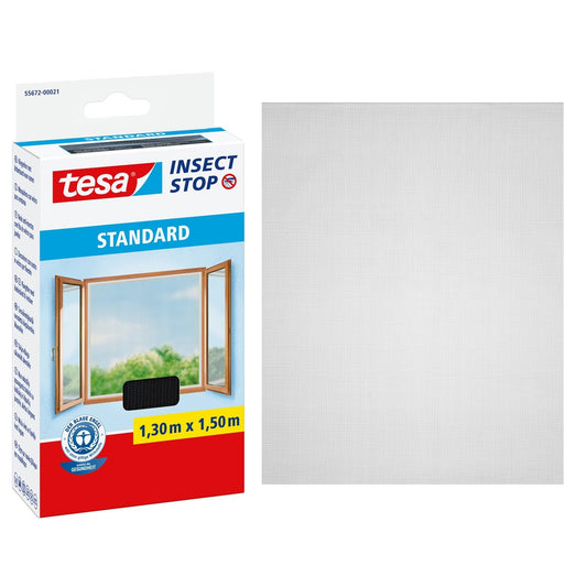 tesa 'Insect Stop' Standard Fliegengitter (130x150cm) für Fenster: Zuschneidbar