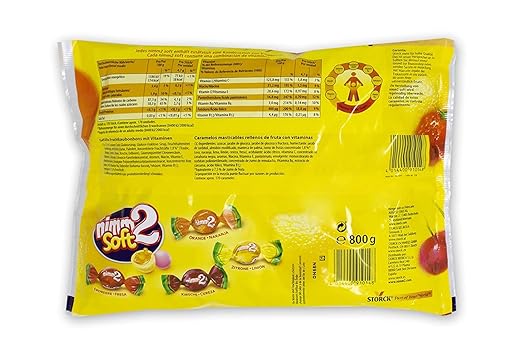 nimm2 Soft ULTRAPACK (1x800g): Gefüllte Kaubonbons in vier Sorten mit Fruchtsaft und Vitaminen 7