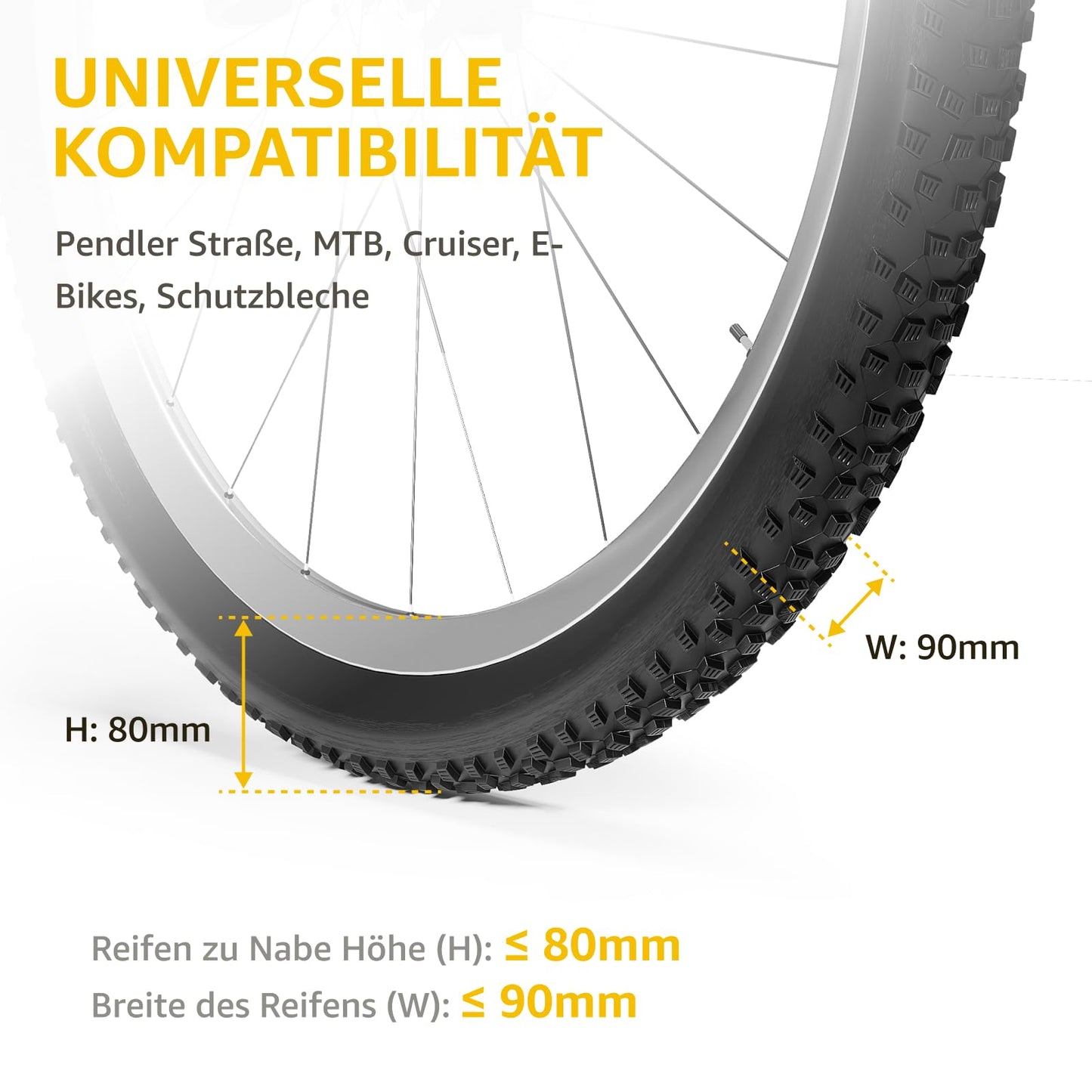 monTEK Schwenkbare Fahrrad Wandhalterung für die Garage | Hält bis zu 30kg (Schwarz)