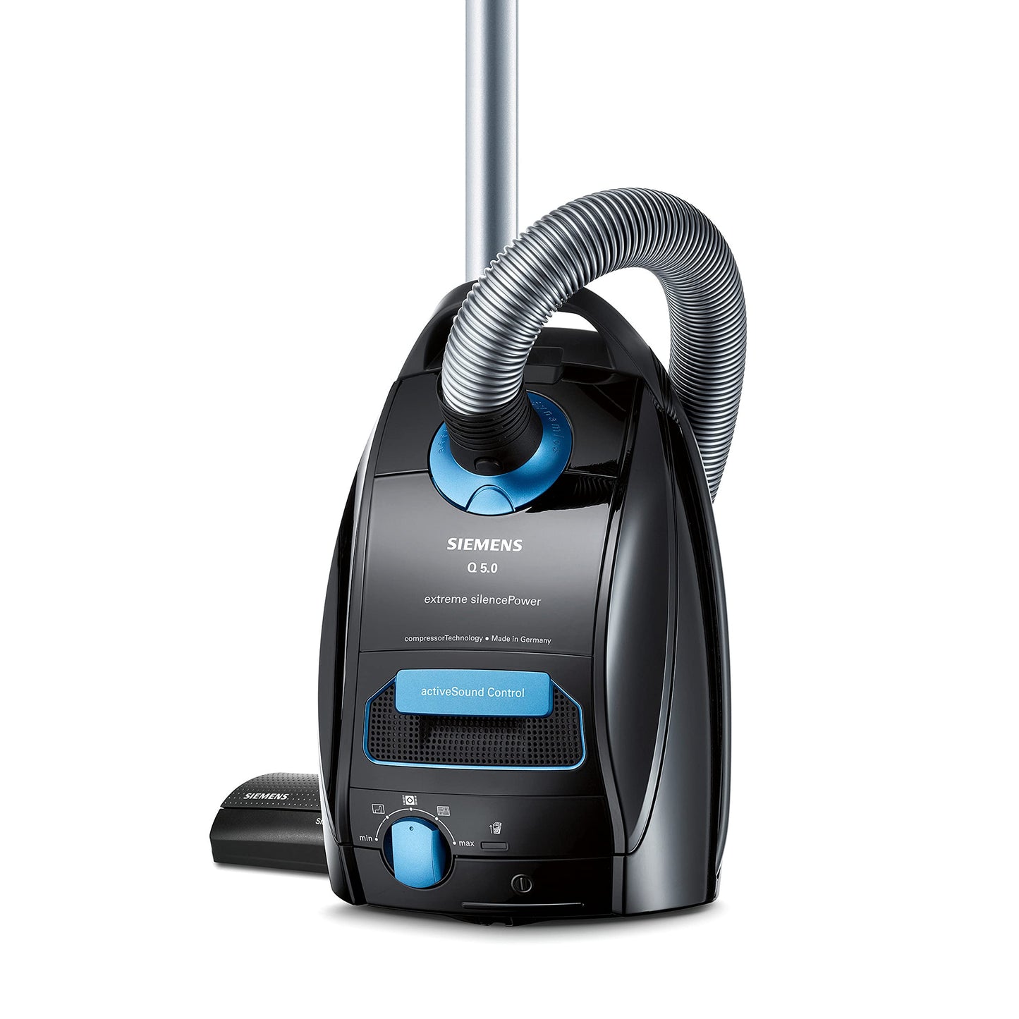Siemens Staubsauger VSQ5X1230 (Q5.0) mit Beutel: 850W, Extreme Leise, Hygiene-Filter