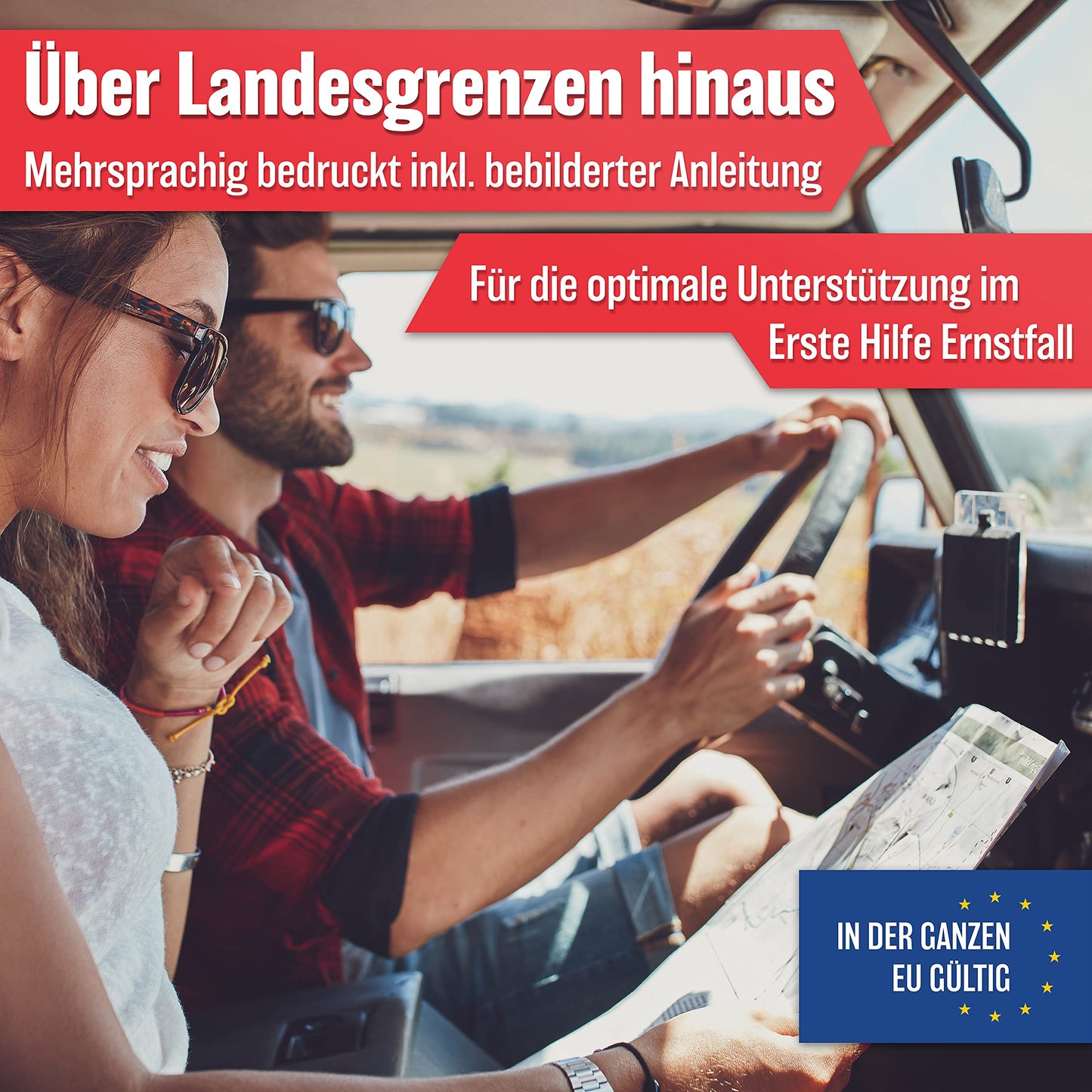 HELDENWERK KFZ-Verbandstasche (Norm 2025): Erste Hilfe-Set, StVO konform
