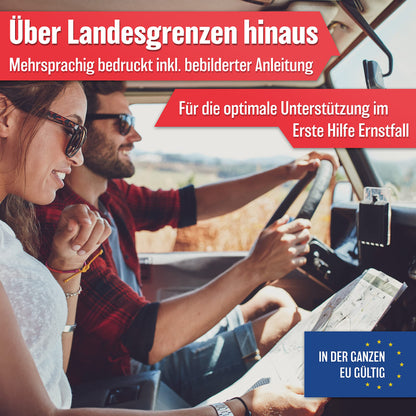 HELDENWERK KFZ-Verbandstasche (Norm 2025): Erste Hilfe-Set, StVO konform