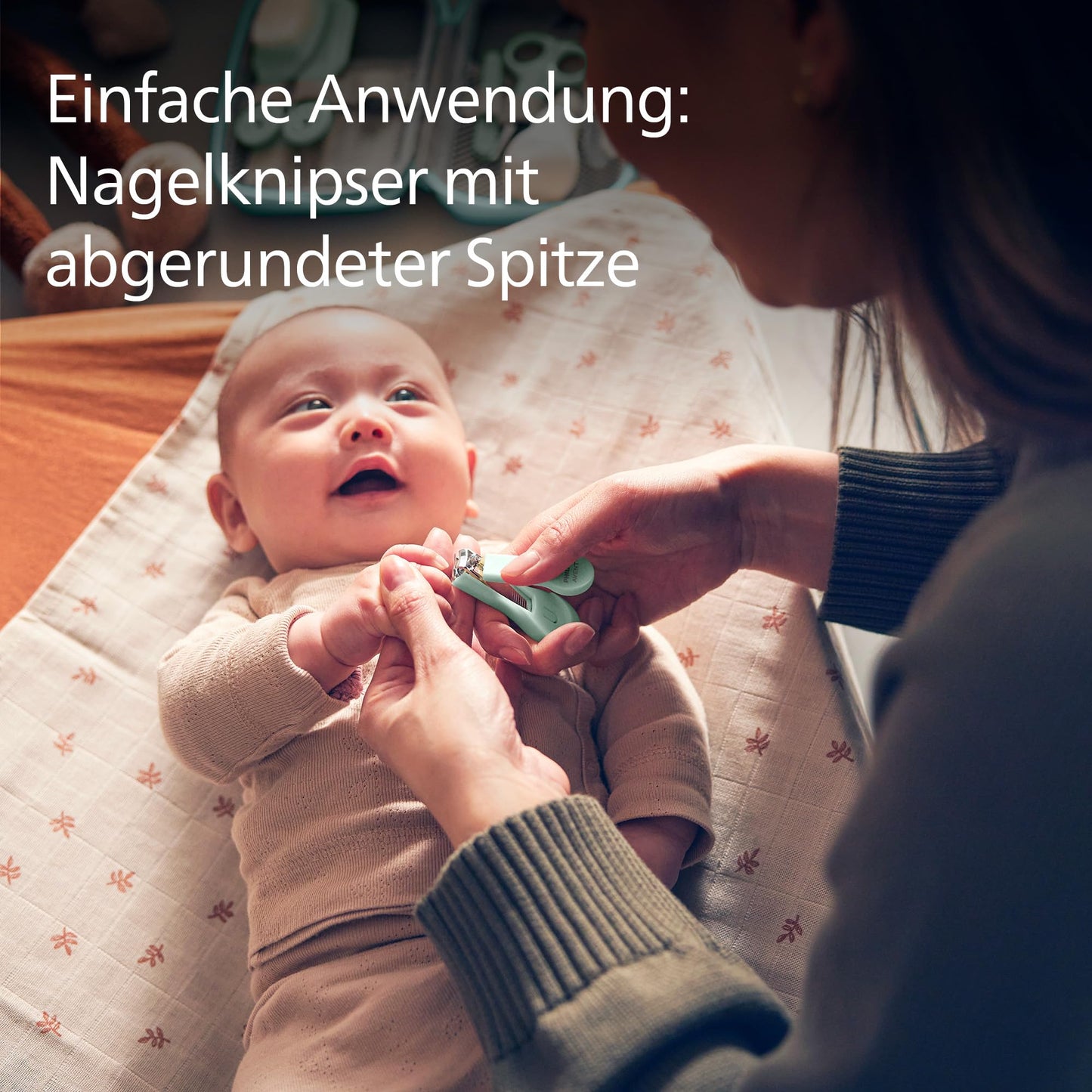 Philips Avent Babypflege Starter-Set mit 9 Zubehörteilen inkl. Nasensauger und Fingerzahnbürste