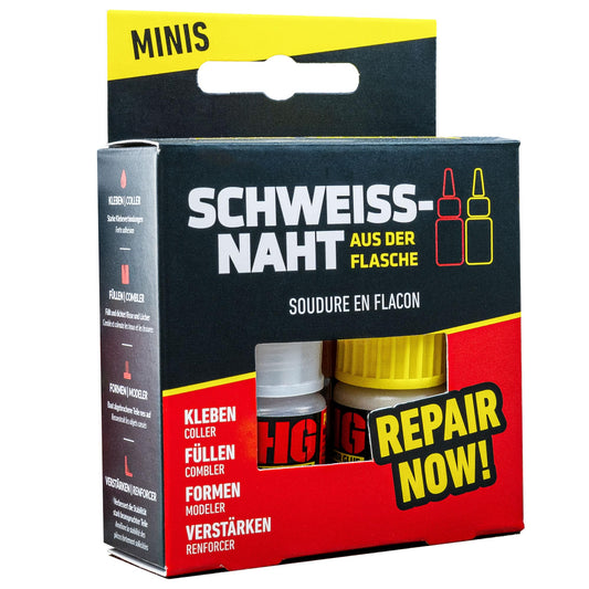 SCHWEISSNAHT aus der Flasche Sekundenkleber by HG Power Glue-MINIS | Extra-Stark