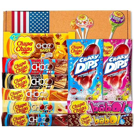 Chupa Chups Box ® - Süßigkeiten mit Lutscher, Lollipops | Schokoriegel 'NEU' 2