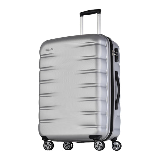 PROBEETLE BY EMINENT 'Voyager VII' Super-Leichtes Hartschalen Reisekoffer | Erweiterbar, Anti-Kratz, TSA-Schloss (Silber)