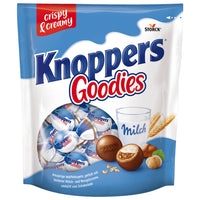 Knoppers Goodies Knusper Minis (1 x 180g): Knusprige Waffelkugeln gefüllt mit Haselnussstücken