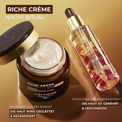 Yves Rocher RICHE CRÉME Anti-Aging Gesichtscreme für Tag & Nacht (75ml)