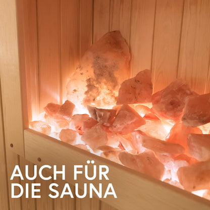 Natürliches Bergkristall-Saunasalz (2kg) aus Pakistan für Sauna & Wellness