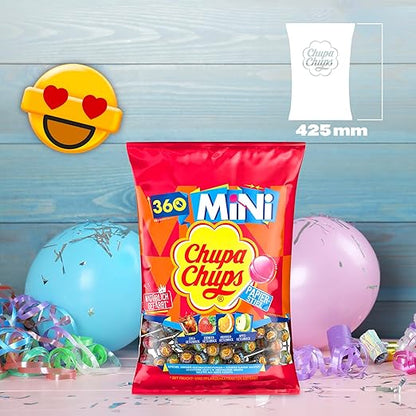 CHUPA CHUPS Mini Classic | 360 Lollis, 4 Geschmacksrichtungen (360x6g) 3