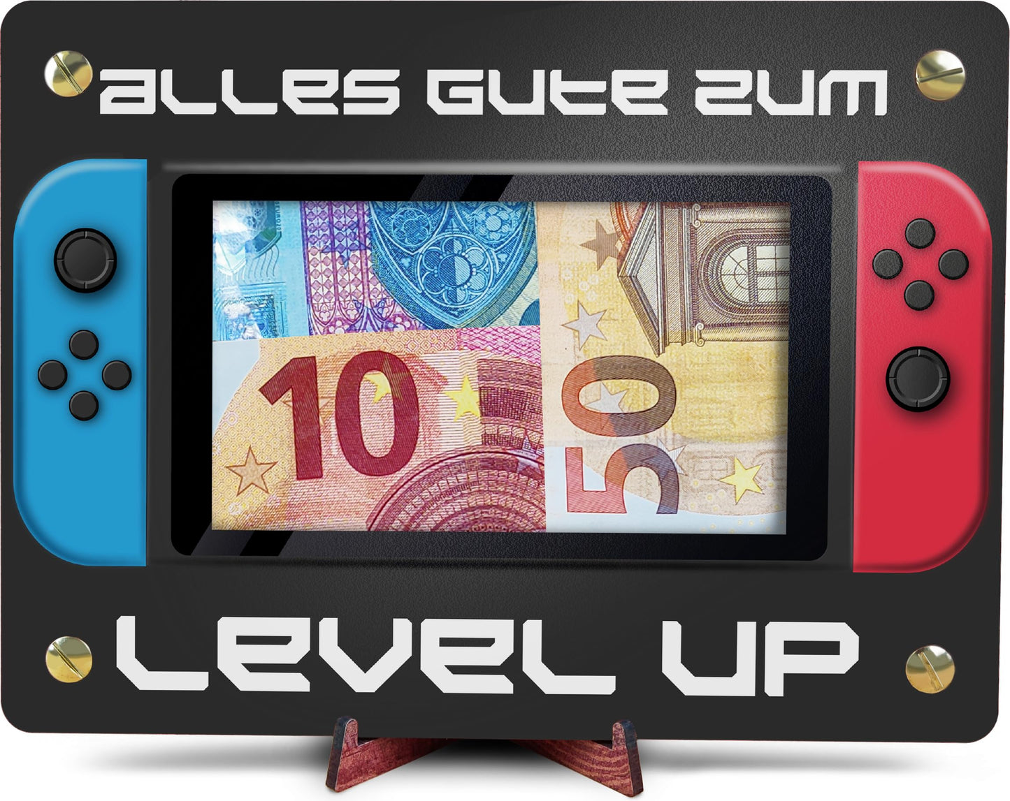 Gaming Room Decoration - XL Wooden Money Gift Including Stand | Gaming Decoration, Gamer Decoration, Boy Gift, Gifts for Men, Gaming, Gaming Gift Ideas, Gamer Gift, Money Card