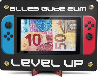 Gaming Room Decoration - XL Wooden Money Gift Including Stand | Gaming Decoration, Gamer Decoration, Boy Gift, Gifts for Men, Gaming, Gaming Gift Ideas, Gamer Gift, Money Card