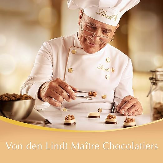 Lindt Schokolade LINDOR Kugeln Mischung | 2kg Beutel: Vollmilch, Weiß, Dark 60%, Haselnuss 4