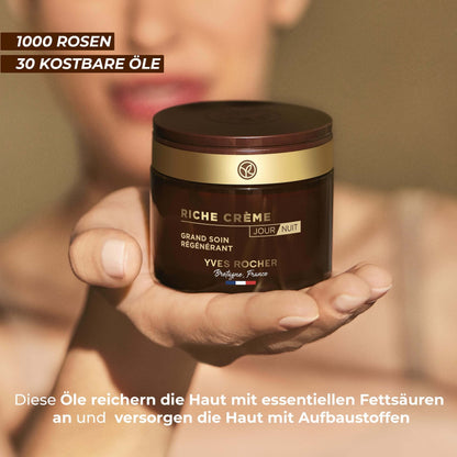 Yves Rocher RICHE CRÉME Anti-Aging Gesichtscreme für Tag & Nacht (75ml)