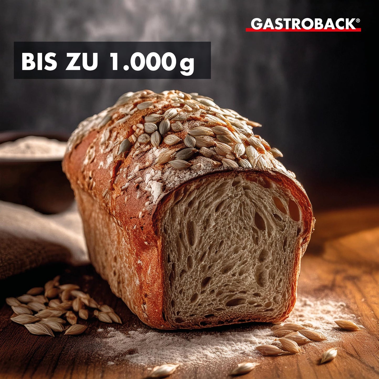 GASTROBACK Vollautomatisches Brotbackautomat Advance -  Brotbackmaschine | Timer-Funktion, Zutatenfach