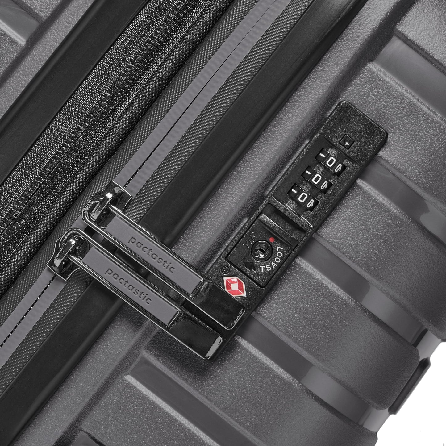PACTASTIC Hartschalen Reisekoffer-Set (3-teilig) mit Dehnfalte & TSA-Schloss