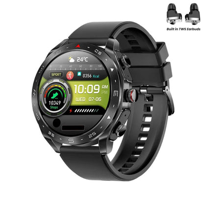 Smartwatch T95 mit integriertem TWS-Headset | Bluetooth 5.0, 400mAh, HD-Display (Schwarz)