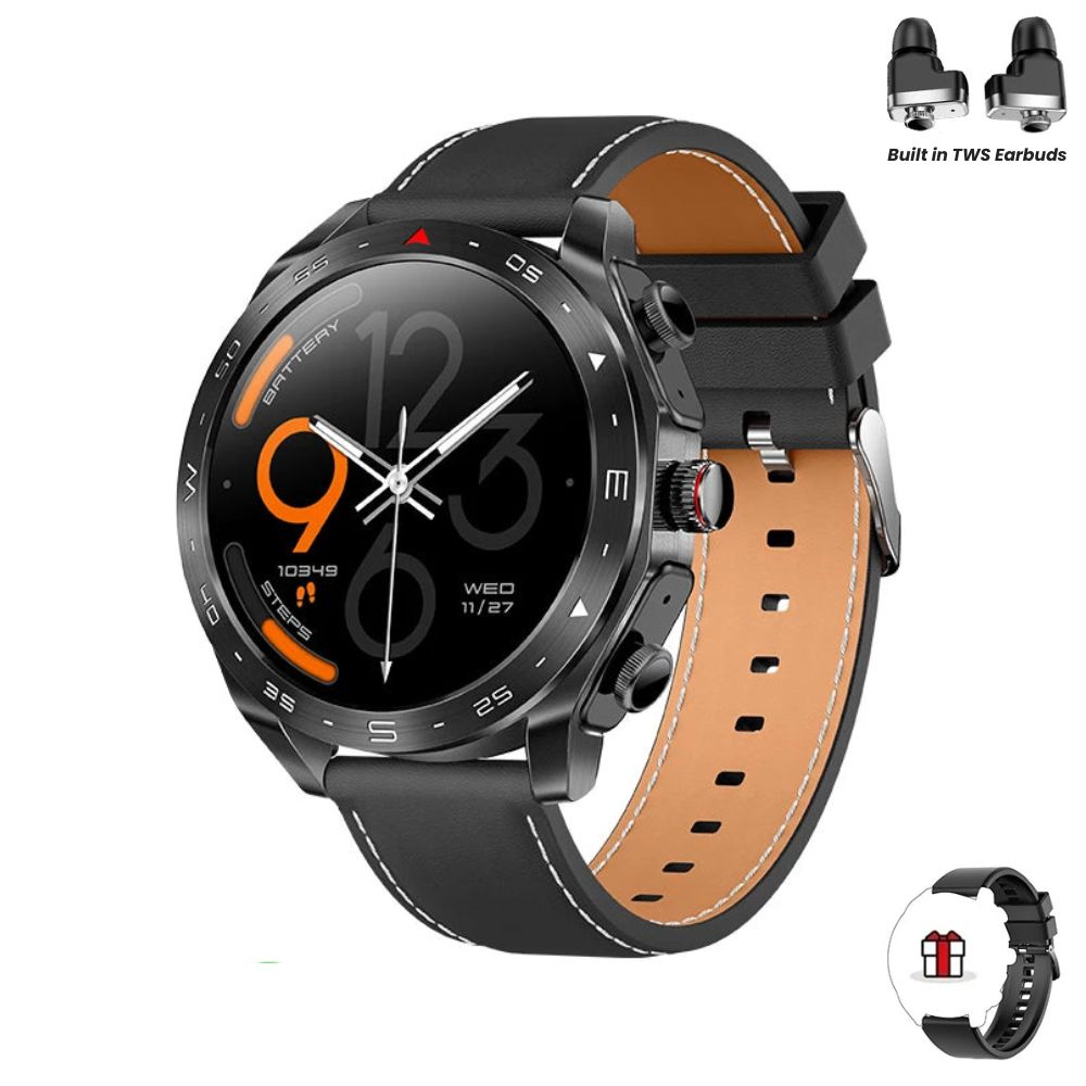 Smartwatch T95 avec casque TWS intégré | Bluetooth 5.0, 400 mAh, écran HD