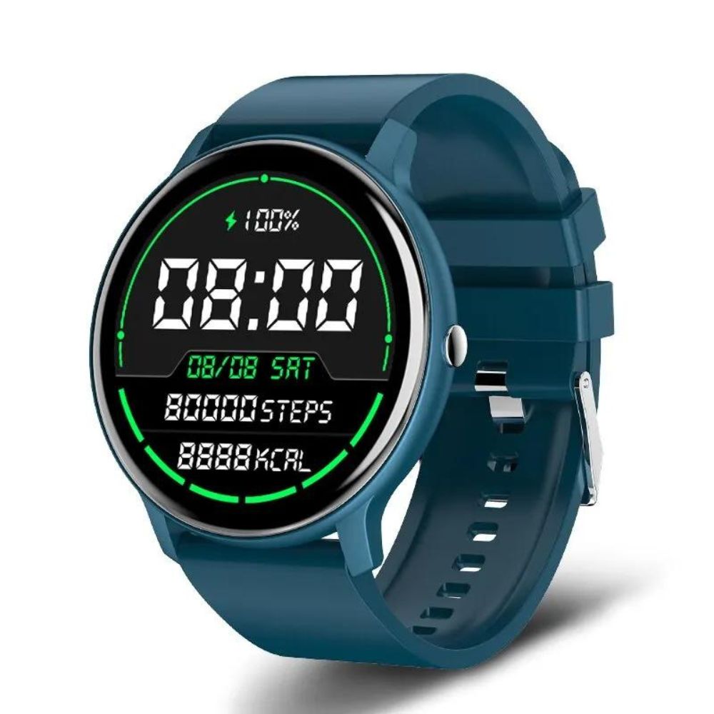 LIGE Smartwatch: Touchscreen-Display, IP67, Bluetooth für Android & iOS (Blau)