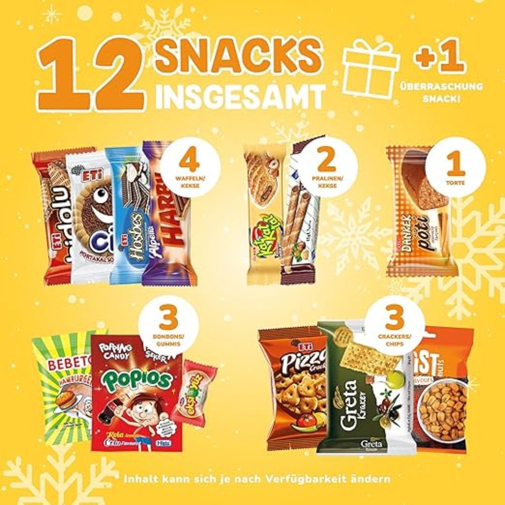 Snackbox aus der Türkei mit 13 verschiedene Sorten | als Geschenk 1