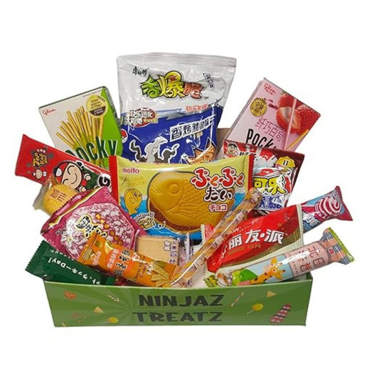 Süßigkeiten mit asiatischen Snacks aus Japan, Korea und Thailand