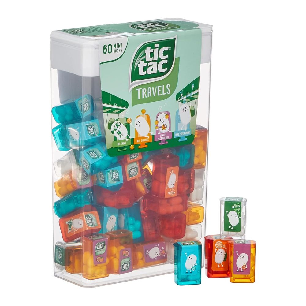 TIC TAC Spenderbox mit 60 Miniboxen (je 3,9 Gramm): Liliput