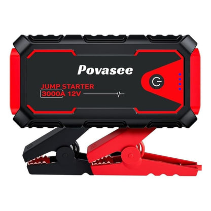 Povasee Auto Jump Starter Powerbank | 3000A Starthilfe für 12V Fahrzeuge