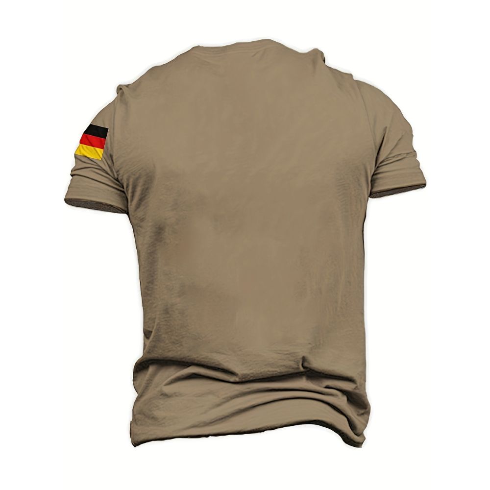 Deutschland Flagge mit Adler in 3D Herren T-Shirt | EM2024 Streetwear 1