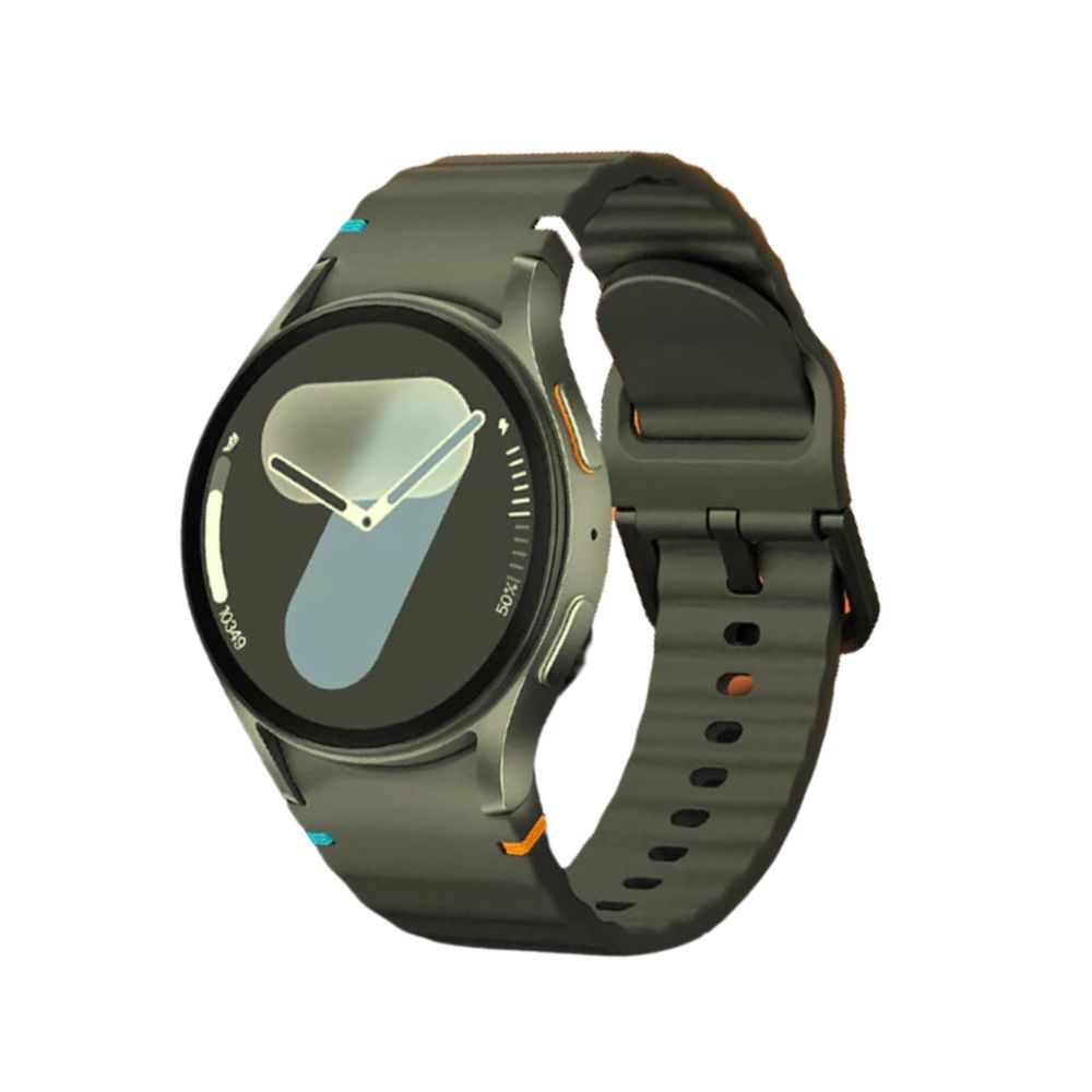 HD Watch 7 Mini: 40mm Smartwatch mit AMOLED Display, GPS, NFC, Bluetooth, Musik & Gesundheitsmonitor (Olivengrün)