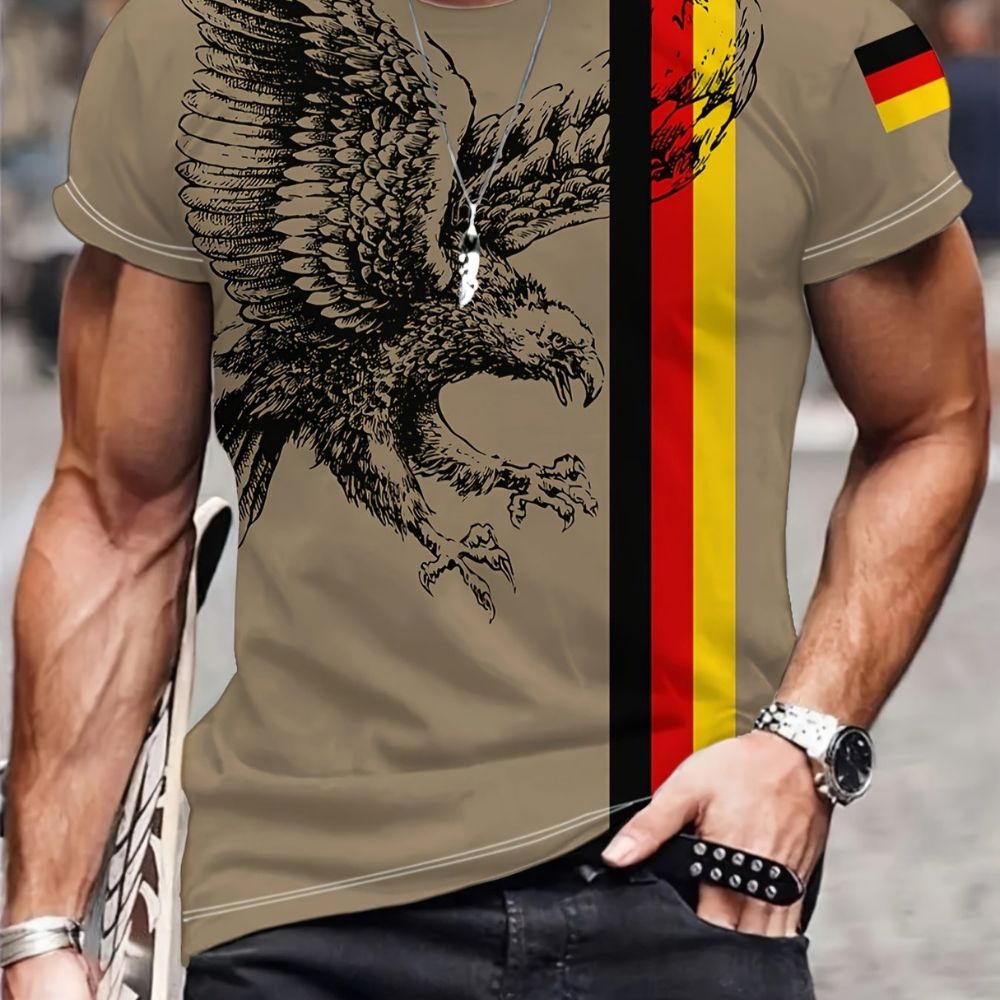 Deutschland Flagge mit Adler in 3D