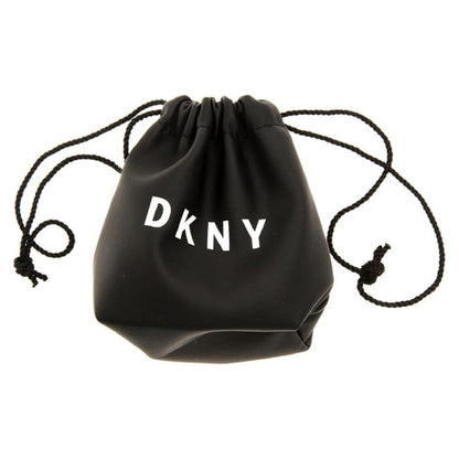 DKNY Damen Tropfenohrringe in Gold und Schwarz mit Kristallsteinen 3