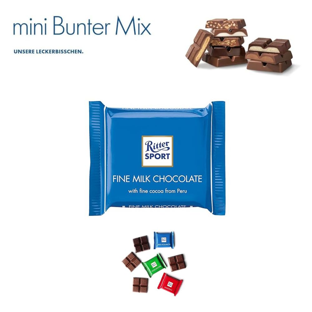 Ritter Sport Variety Share Box | Mini Bunter Chocolate Mix (1,4kg) 2