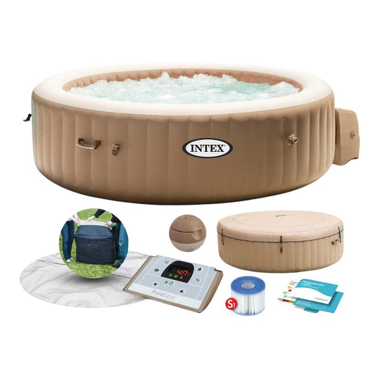 Intex PureSpa '28428' | Aufblasbarer Fiber-Tech™ Whirlpool für 6 Personen