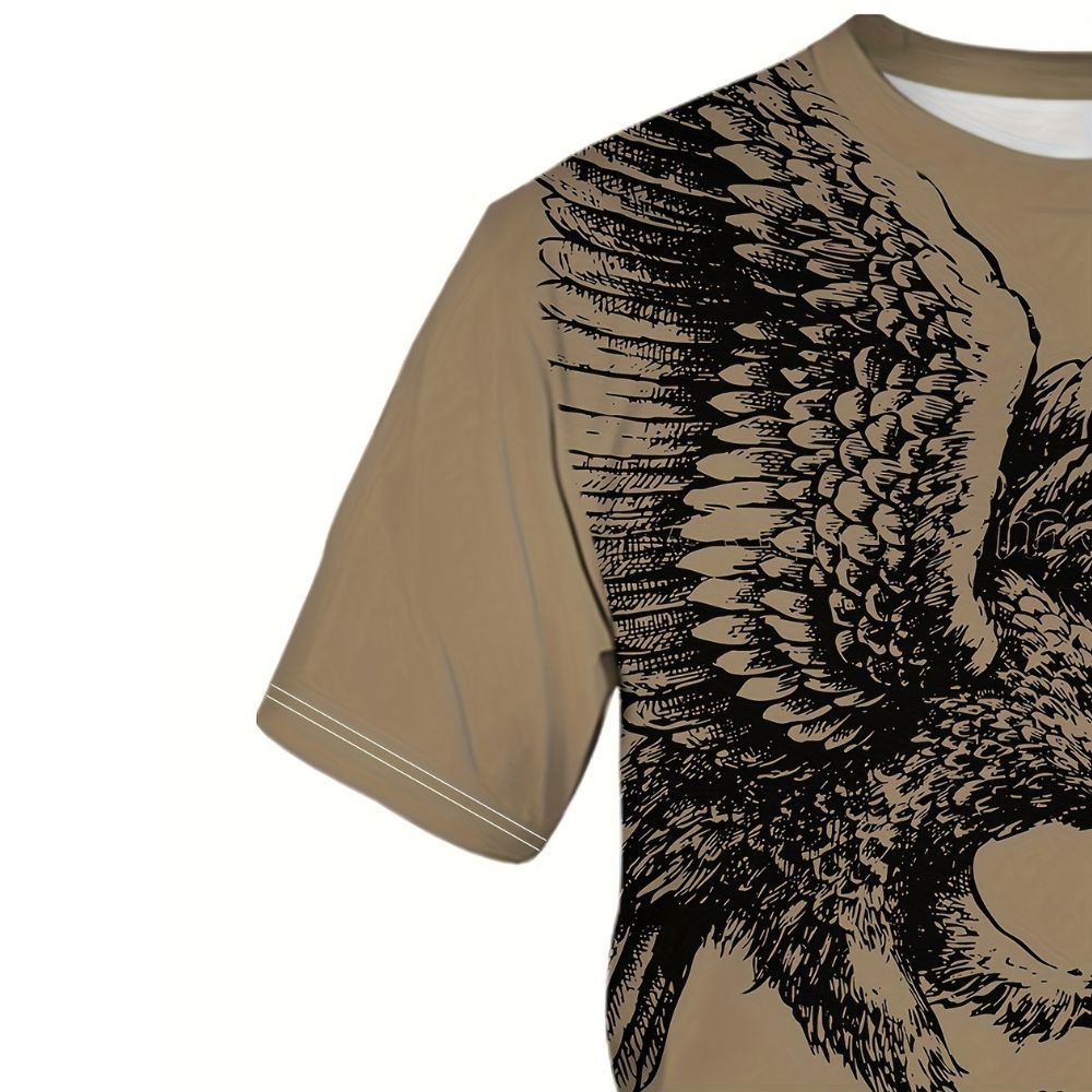 Deutschland Flagge mit Adler in 3D Herren T-Shirt | EM2024 Streetwear 3