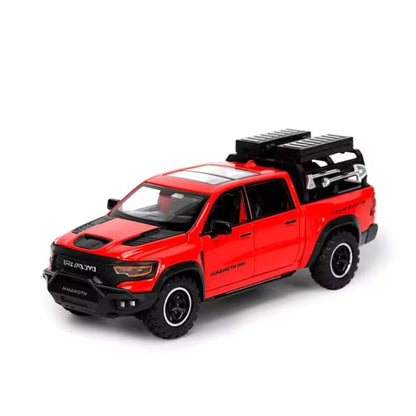 DODGE Mammoth 1000 TRX Pickup Modellauto (1:32) | Offroad Fahrzeug mit Licht & Sound (Rot)