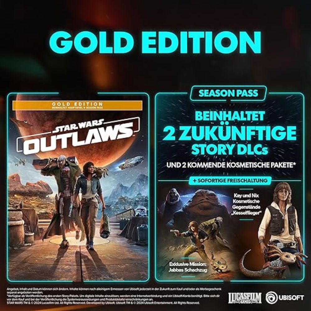 Star Wars Outlaws: Gold Edition für Playstation 5 (inkl. Season Pass und früheren Zugang) 1