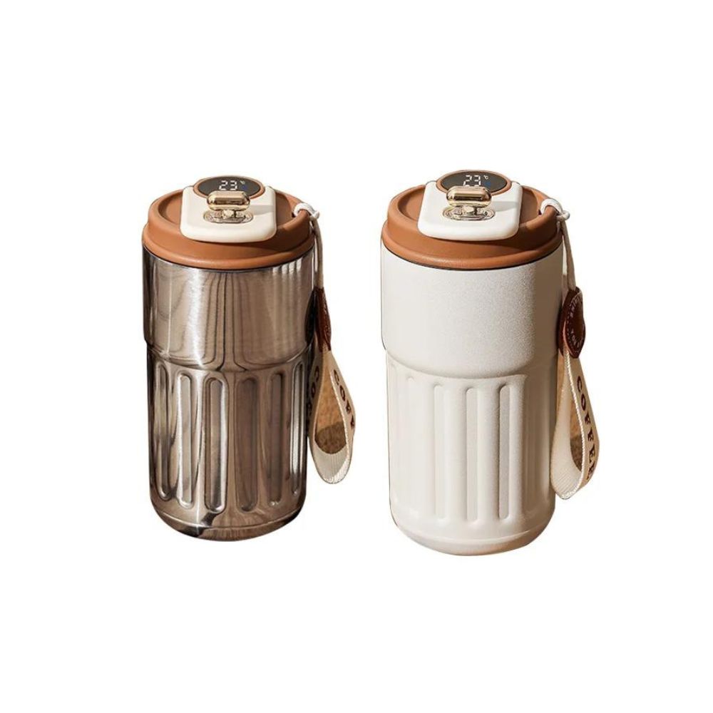 Intelligente Thermosflasche | Digitales LED-Temperatur-Kaffeetasse: Edelstahlbecher 7