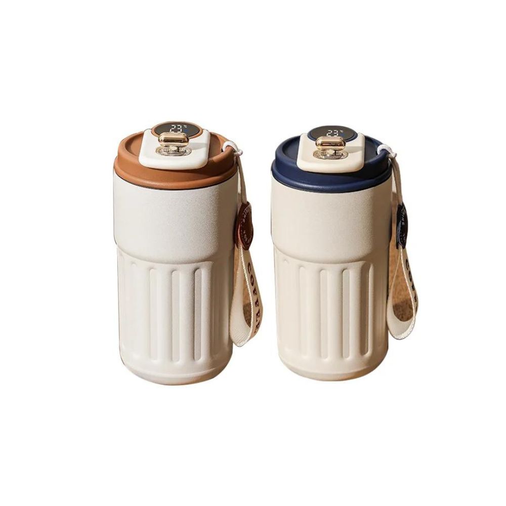 Intelligente Thermosflasche | Digitales LED-Temperatur-Kaffeetasse: Edelstahlbecher 8