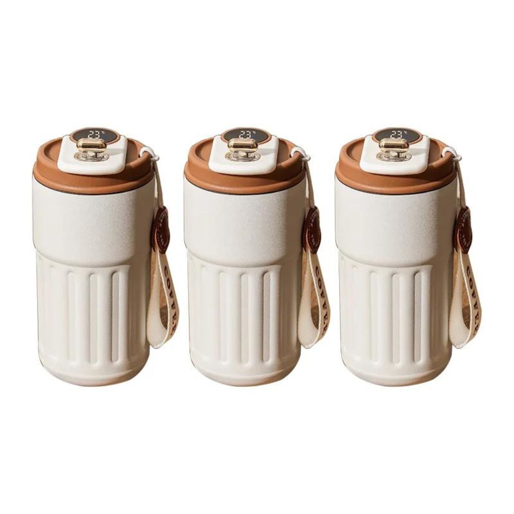 Intelligente Thermosflasche | Digitales LED-Temperatur-Kaffeetasse: Edelstahlbecher 4