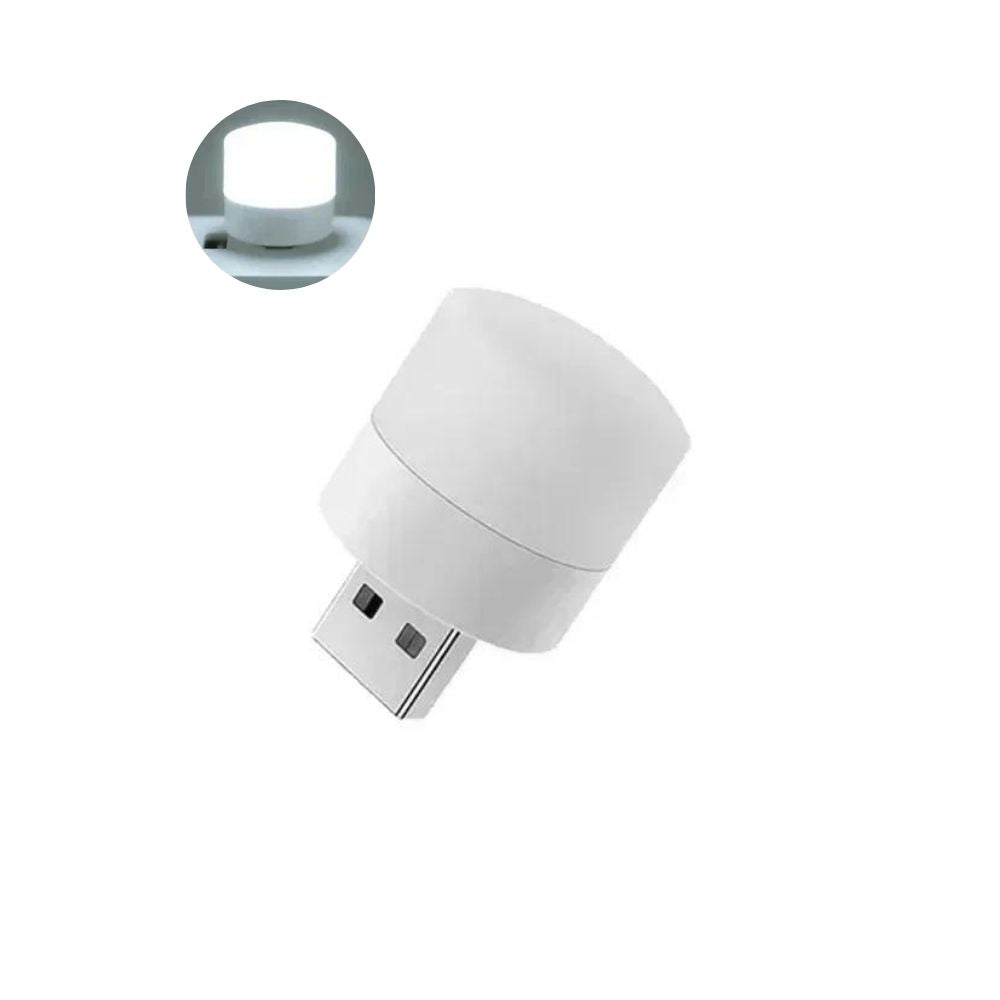 Mini USB LED-Lampen | Atmosphäre Licht mit Stecker: Kompakt, Ideal für Schlafzimmer (Weiß)