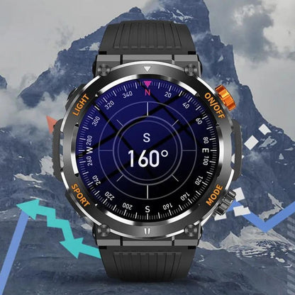 COLMI V68 1,43'' Ultra AMOLED Display Smartwatch: 100 Sportmodi + Flash LED Licht | Militärstandard-Qualität (Kompass)