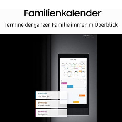 Samsung (RS6HA8891SL/EG) Side-by-Side Kühlschrank | 178cm, 614L - 225L Gefriervolumen, Family Hub: Edelstahl Look 5