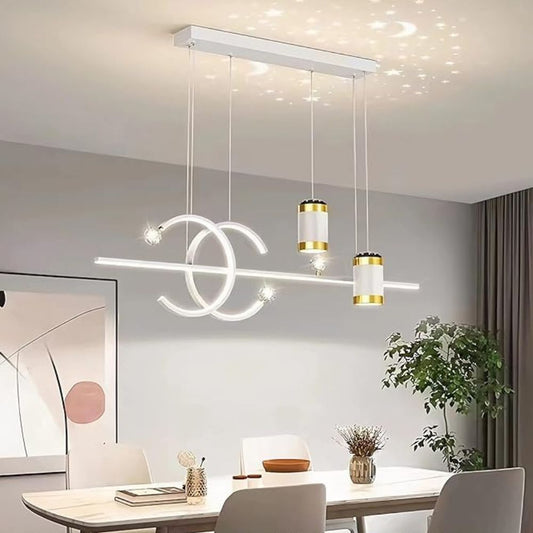 Dimmbare LED Lampe für Esstisch | Höhenverstellbar: mit Fernbedienung