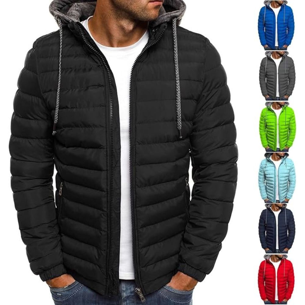 Herren Winter- Daunenjacke mit Kapuze | Outdoor Casual Steppjacke